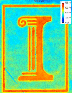 Real-time monitoring of the etching dynamics of a GaAs wafer.